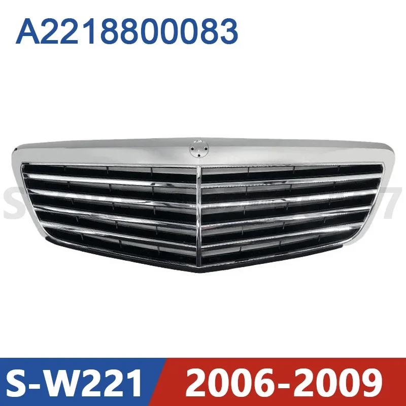 for 2006-2009 W221 Mercedes Benz S280 S320 S350 S400 S450 S500 S63 S65 Front Bumper Radiator Grill Mesh A2218800083 2218800083