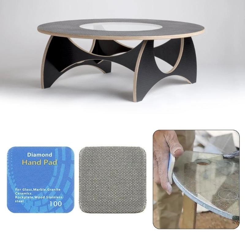 652F 4Pieces Handheld Sanding Pads Set with Grits 60/100/200/400 for DIYer Enthusiasts and Craftsmen Home Renovation Projects