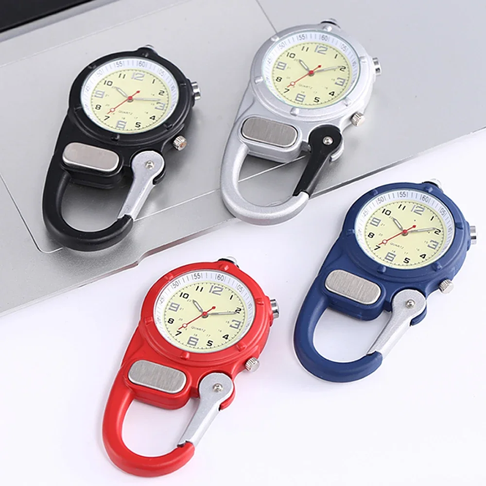 Waist watch light up mountaineering buckle outdoor portable backpack buckle watch mini LED light table