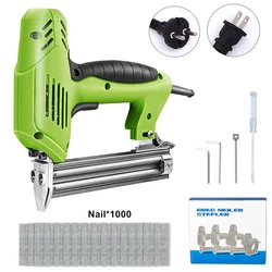 220V Electric Nail Gun Nailing Stapler Shooter Stapler Gun Woodworking Nail Gun Accessories Pneumatic Gun Nail F30 Straight Nail