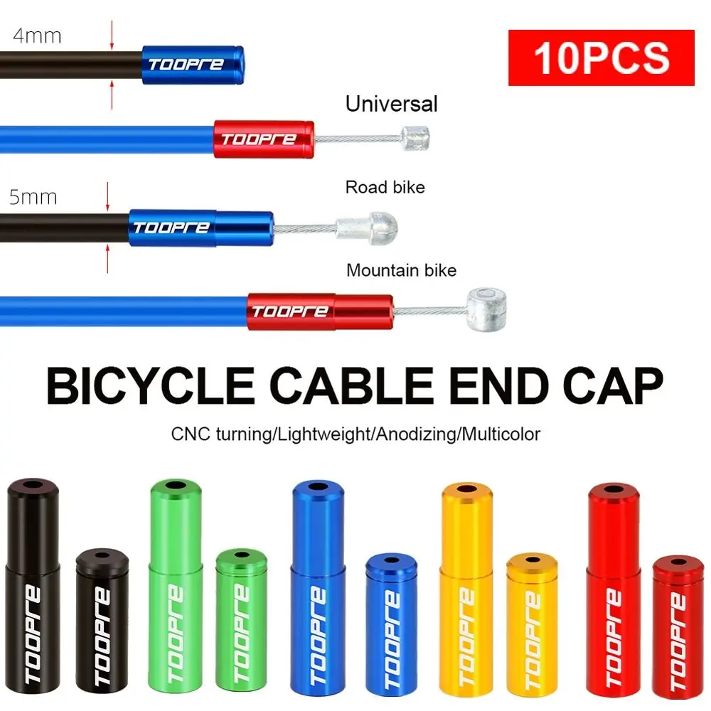 Bike Cable Ends Line Cap Cable End Cap Bike Brake Cable End Cap 4mm/5mm Bicycle Cable Cap Bike Shift Ends Line Cap DIY