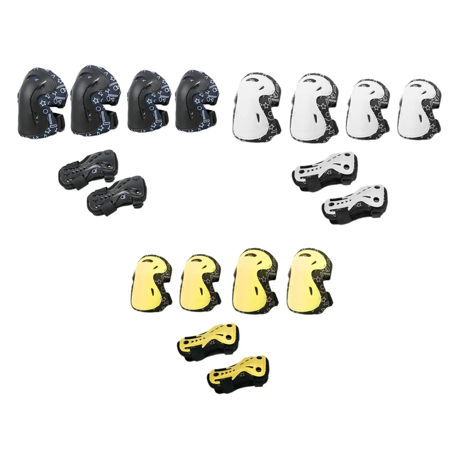 

Children Protective Gear Set Adjustable Skateboard Protective Gear Set for Skating Outdoor Activities Riding Football Exercise