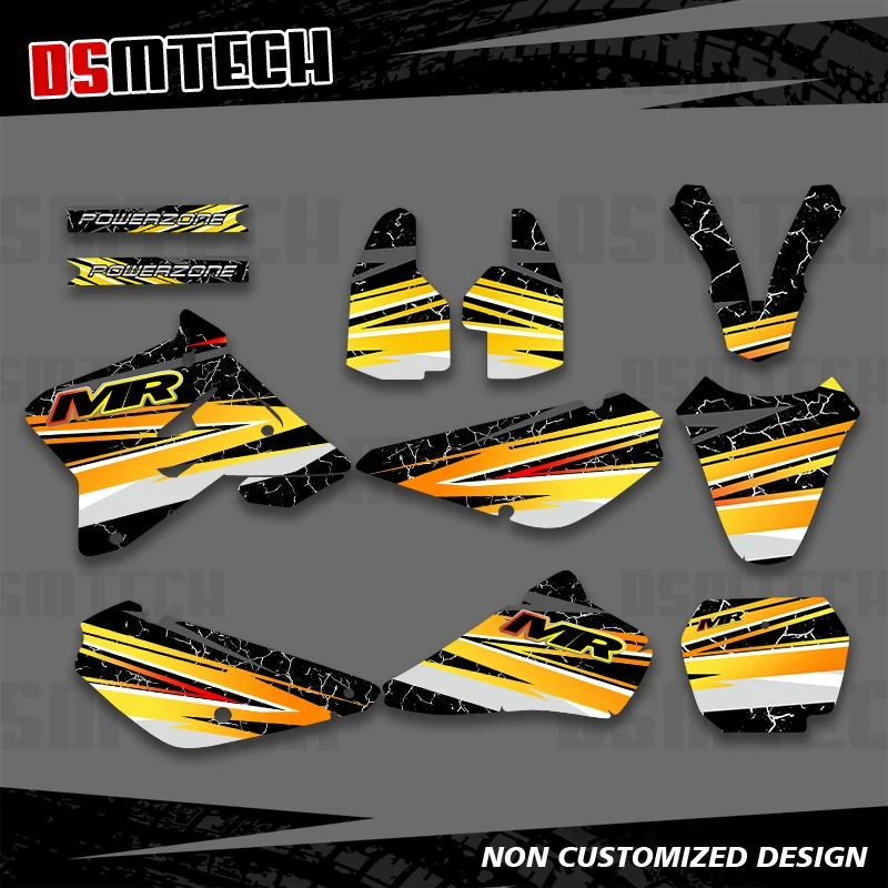 

DSMTECH для Suzuki RM80 RM85 RM 80 85 2001 2002 2003-2020, обтекатель мотоцикла, графический фон, наклейки, наклейка на заказ