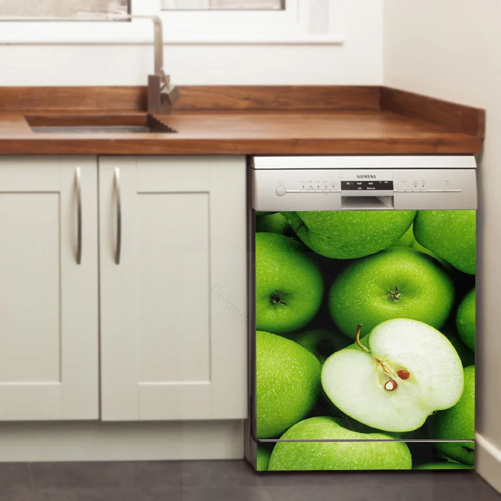 Octopus Fruit Starry Green Plant Stickers For Dishwasher Home Decor Wallpaper Adhesive Vinyl Furniture Desk Wall Refurbish Decal