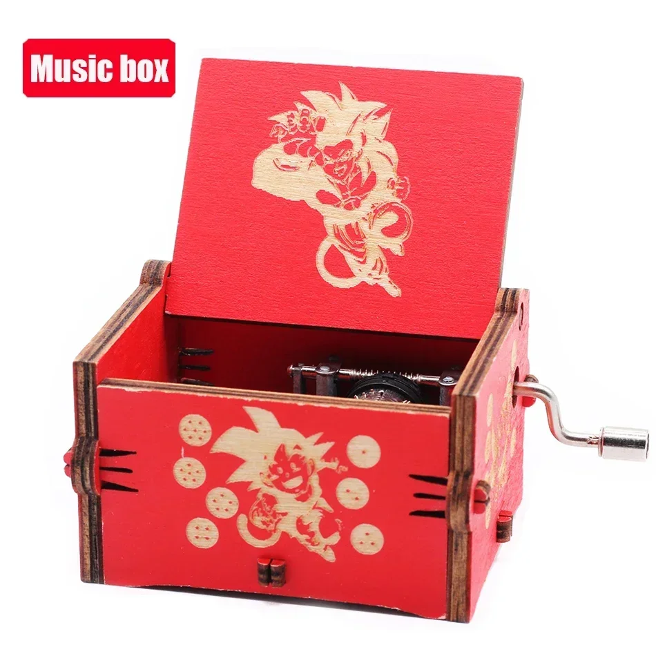 Kotak musik One Piece Crank tangan kayu antik laris tokoh SELAMAT Halloween hadiah ulang tahun Natal