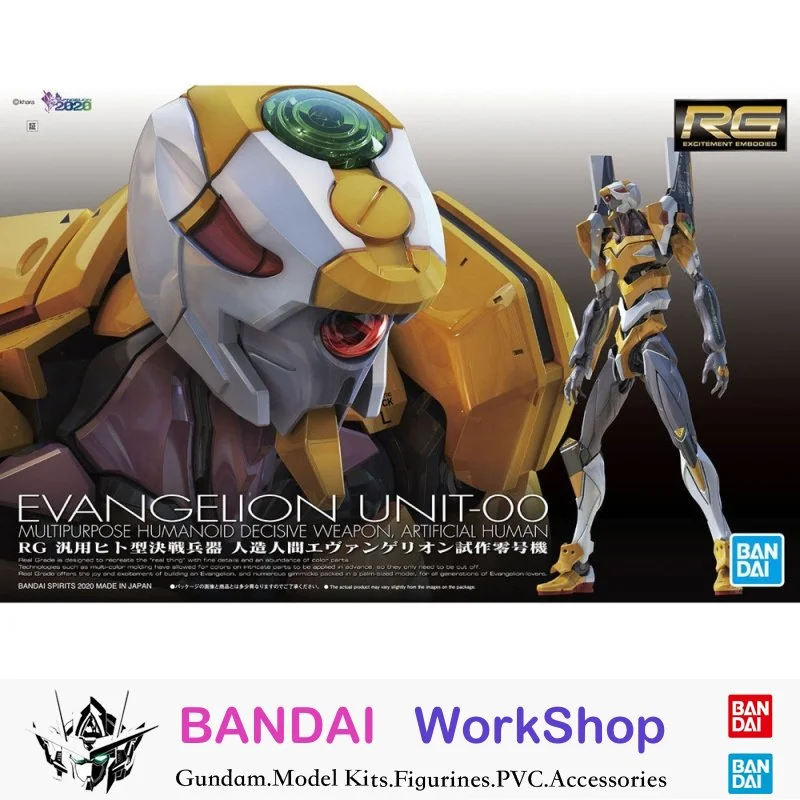 

Bandai Original Gundam 1/144 RG Evangelion Production Unit-00 Action Figure Assembly Model Kit Collectible Gifts