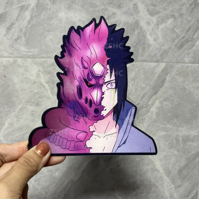 NARUTO Sasuke Susanoo Sticker Anime 3D Motion Sticker Waterproof Decals Laptop Refrigerator Sticker Kids Toy Gift