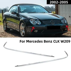 Front bumper bright strip chrome trim for Mercedes Benz CLK Class W209 209 885 0321 L 209 885 0421 R