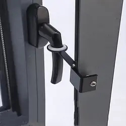 Fixed Window Limiter Latch Position Stopper Casement Wind Brace Home Security Door Windows Sash Lock Child Safety Protection