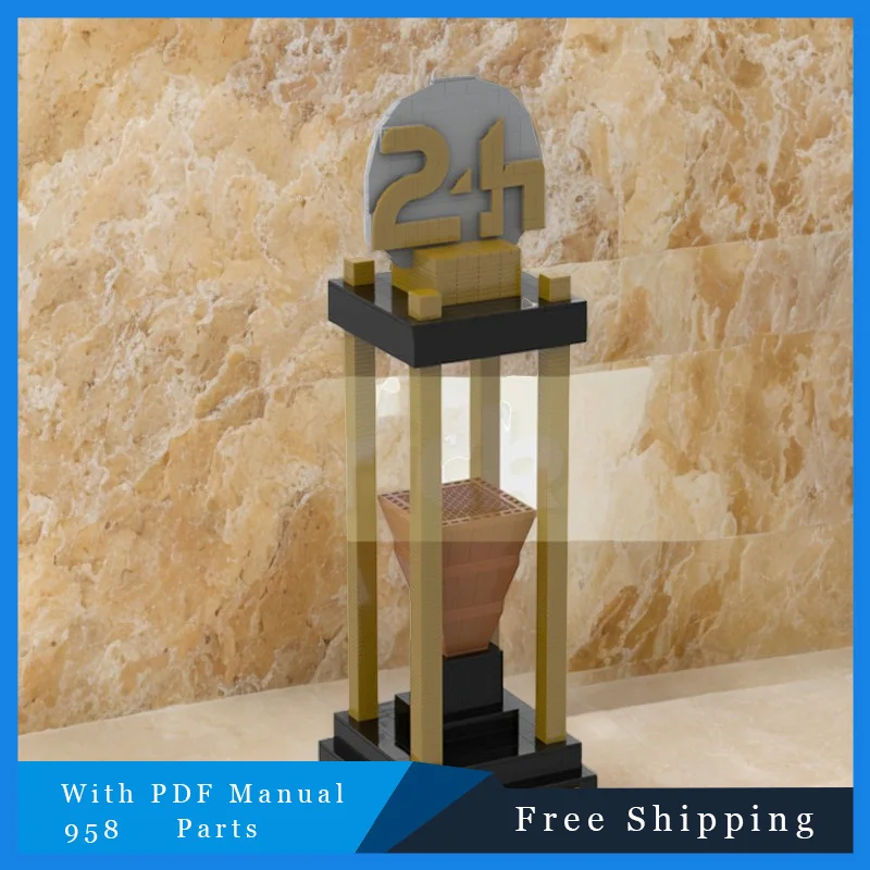 958 PCS MOC Advanced Wooden Trophy Building Block Model Puzzle Children's Combination Toy Christmas Birthday Gift For Kid Adults