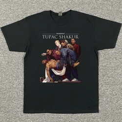 Tupac 2pac Hip Hop  TUPAC SHAKUR 2PAC Summer Men/Women's Tupac Shakur Fashion Hiphop Rock Short Sleeve T-Shirt