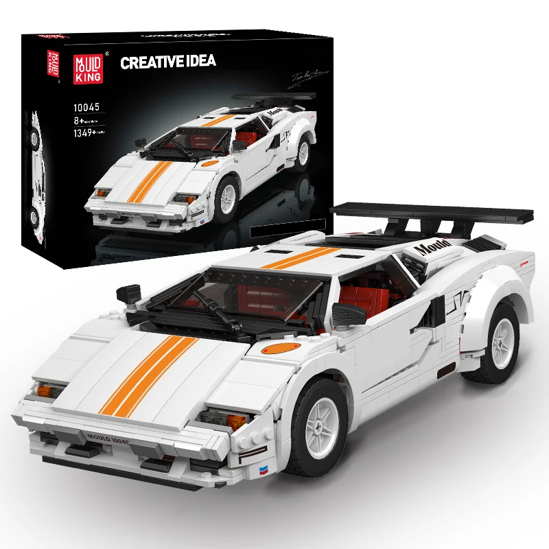 Mold King 10045 Technical Car Toys The MOC-82416 Countach Sport Racing Car Model Building Block Brick Kids regali di natale
