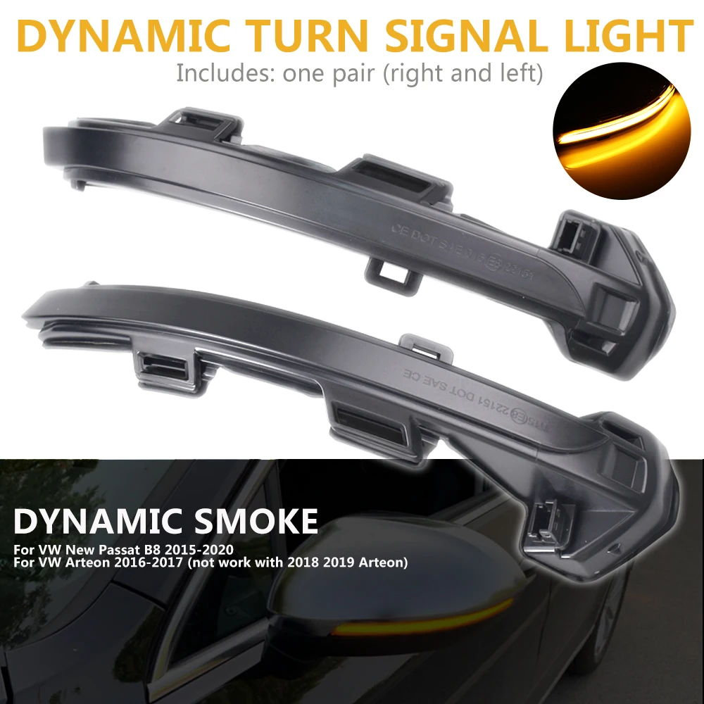 LED Dynamic Turn Signal Light For VW Golf MK8 VIII GTI R Flowing Water Blinker Flashing Light 2020 2021 2022 2023 2024 GTD GTE