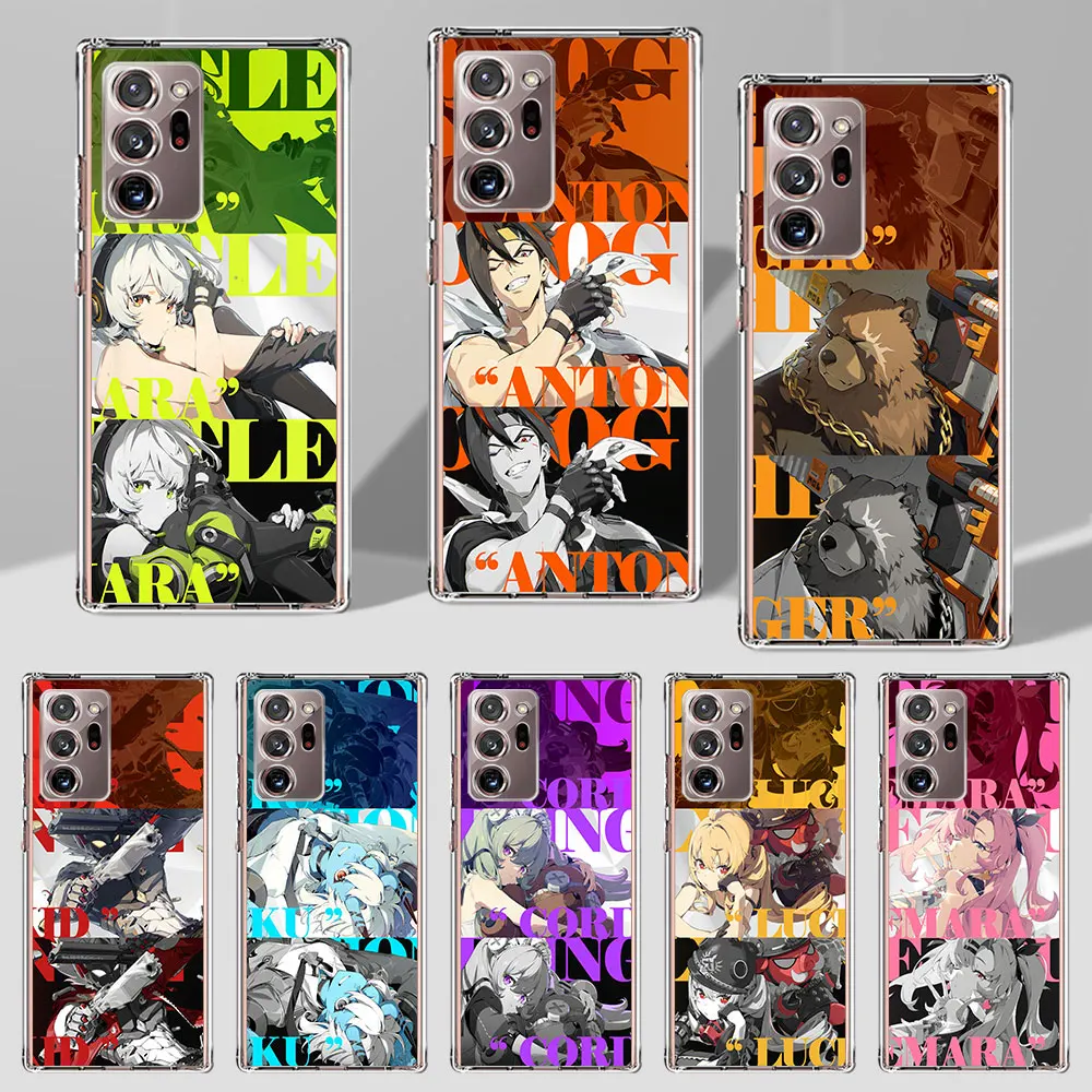 ZZZ Zenless Zone Zero Case for Samsung Galaxy Note 20 Ultra 5G 10 Plus 9 8 10 Lite TPU Transparent Phone Cover J4 J6 M21 Coque