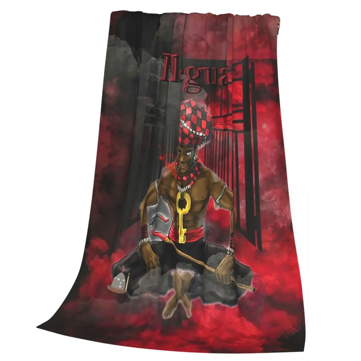 Elegua Owner Of The Crossroads Blankets Soft Warm Flannel Throw Blanket Plush for Bed Living room Picnic Travel Home Sofa