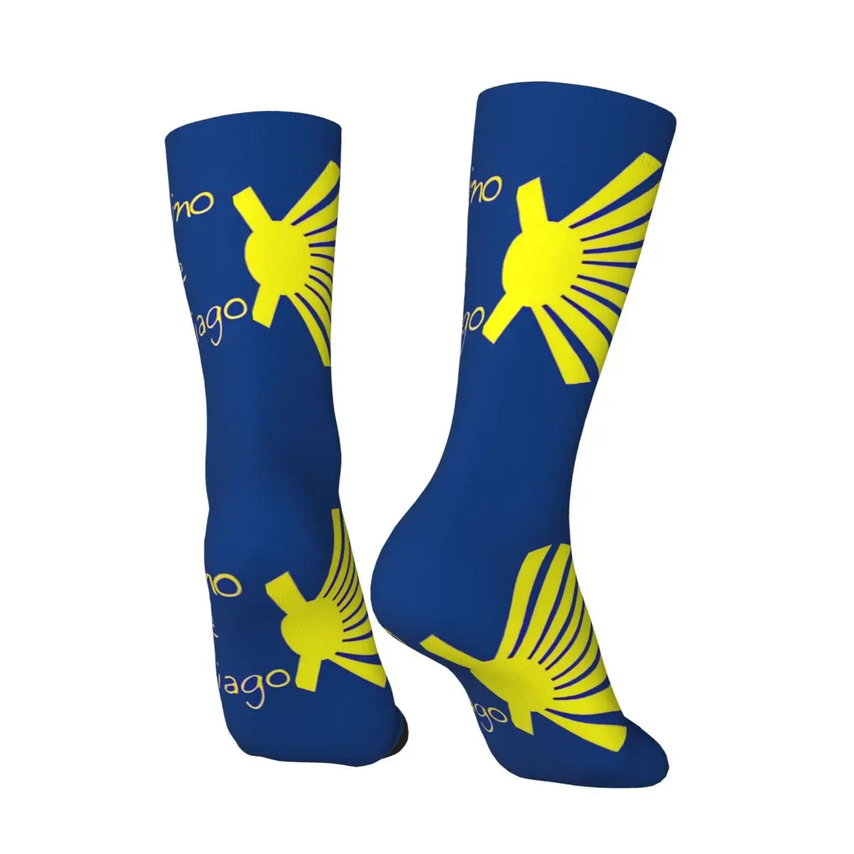 Caminho De Santiago Socks جوارب غير رسمية للرجال جوارب تزلج ناعمة قابلة للتنفس نمط الربيع جوارب مضادة للانزلاق