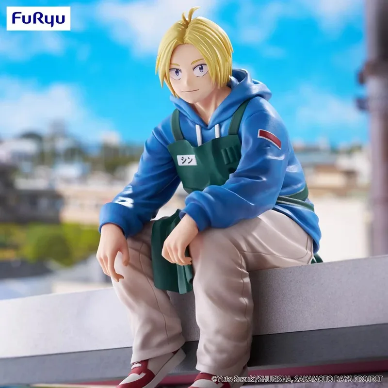 متوفر في المخزون الأصلي Furyu SAKAMOTO DAYS Shin Asakura PVC 13 سنتيمتر أنيمي شخصية نموذج جمع سطح المكتب الديكور اللعب الهدايا
