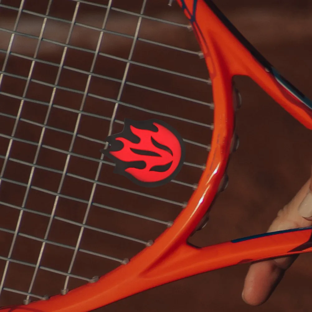 

4Pcs Tennis Racket Flame Silicone Vibration Dampeners Shock Absorbers for Training Play Competition Soft Shockproof Absorption