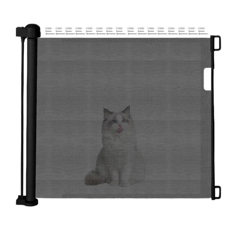 

Детские ворота для лестниц, выдвижные сетчатые ворота для домашних животных, очень широкие, без сверления, сверхмощные товары для домашних животных, для крыльца в помещении и на открытом воздухе