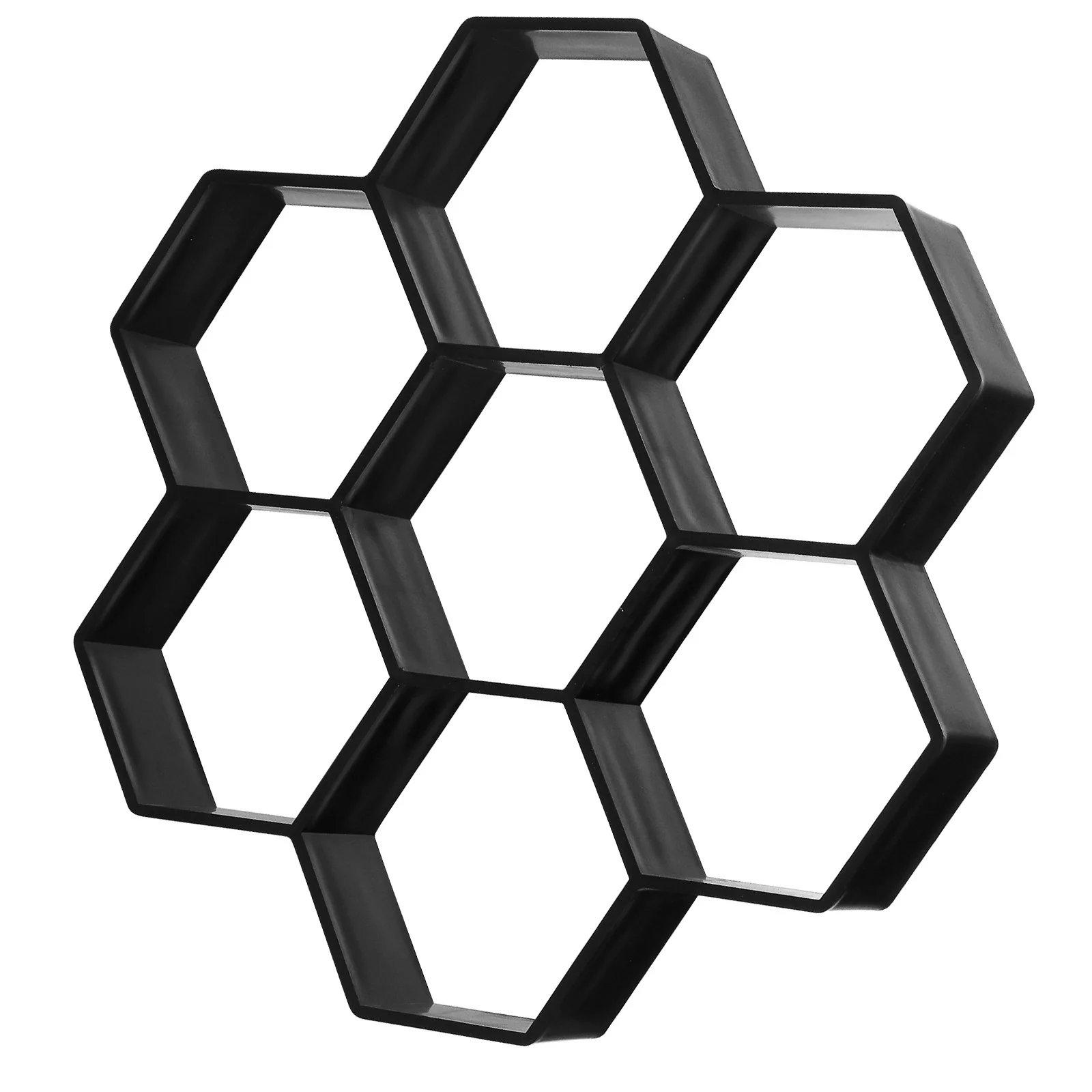 قالب الطوب السداسي الأسود قالب بلاط الأرضيات الاسمنتية البلاستيكية لمسار رصف الحديقة DIY الممشى الطراز الحديث القابل لإعادة الاستخدام