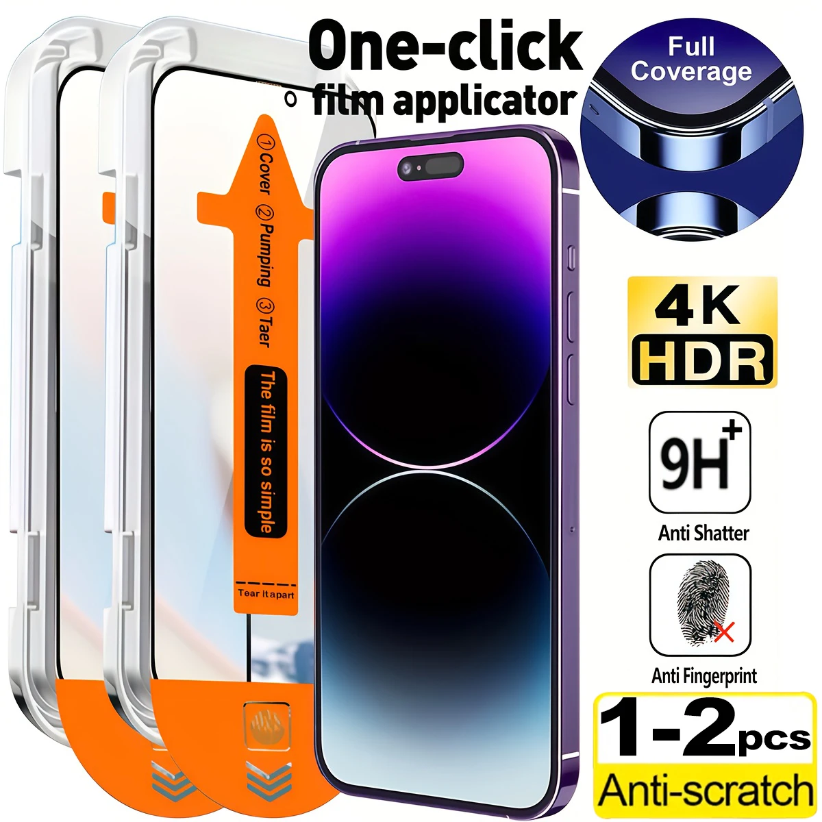 Protetor de tela de vidro temperado de instalação livre de poeira para Xiaomi Mi 14 13 T 13T Pro 12T 11T 10T 11 Lite 11X 11i Filme de proteção