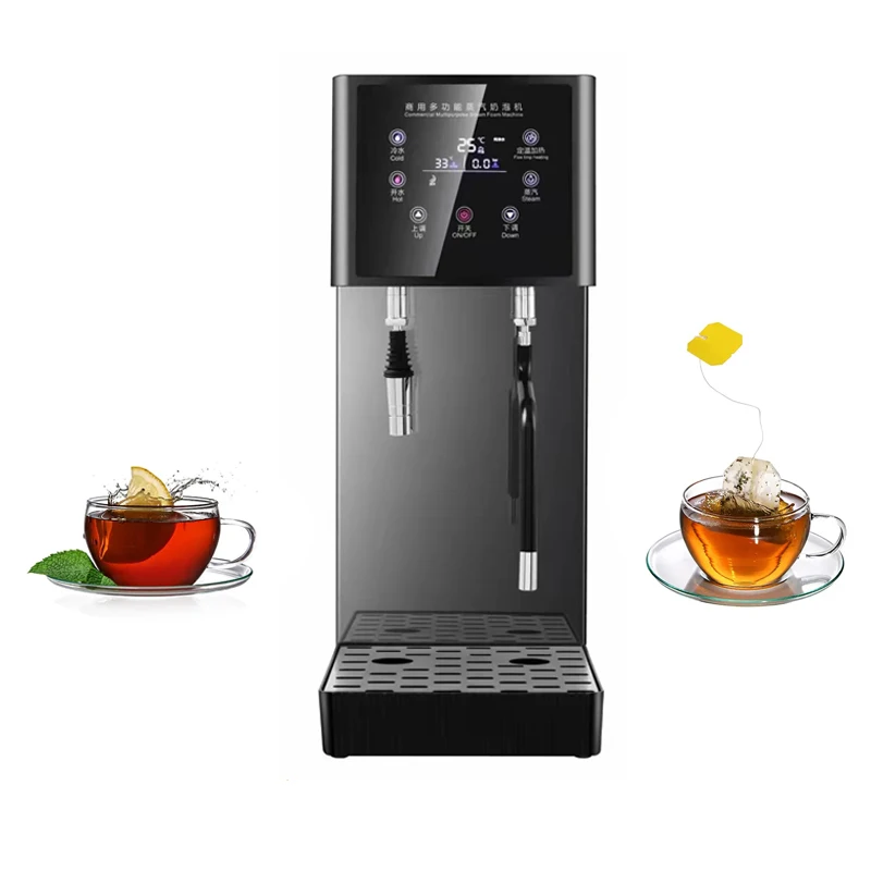 3500W 3 In 1 Smart Steam Milk Frother Water Boiler Milk Foam Maker  Water Heater for Commercial Use