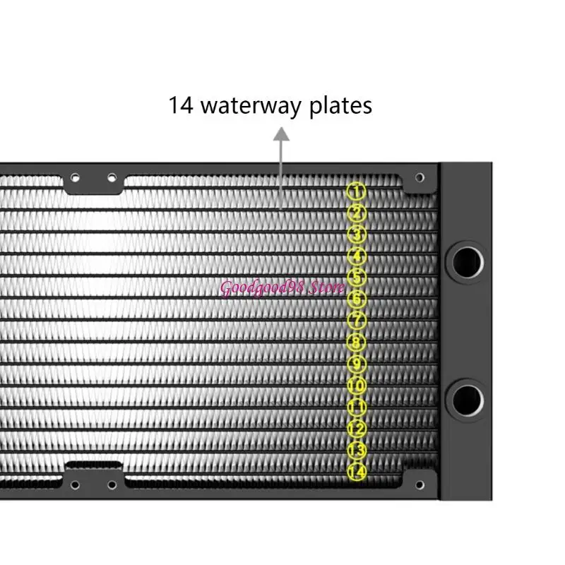 

Long Use 14cm Aluminum Heat Exchanger For Better Computer Temperature Adjustment
