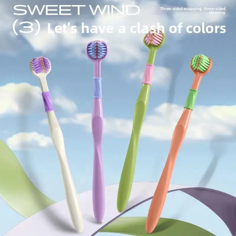 Girl Dopamine Three sided Soft Toothbrush Couple Pregnant Women Adult Travel Package Home Cleaning Gum Protection