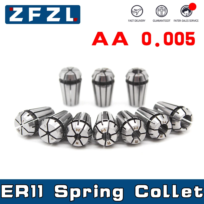 高精度スプリングチャックホルダーer11aa,cnc彫刻機用ツール,1〜8mm,1/8mm,1/4mm