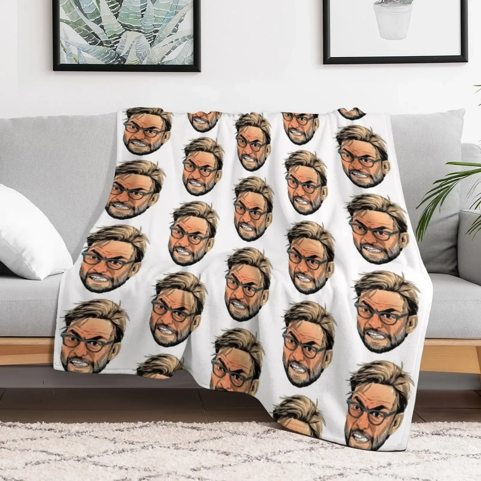 Furious Klopp Throw Blanket Bed Fashionable warm winter Hair Soft Plaid Blankets