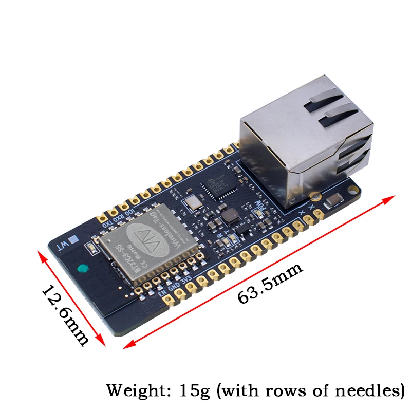 ETH01-EVO Enlightenment Display ESP32-C3 module WIFI Bluetooth Ethernet 3 in 1 Internet of Things Gateway Updated WT32-ETH01