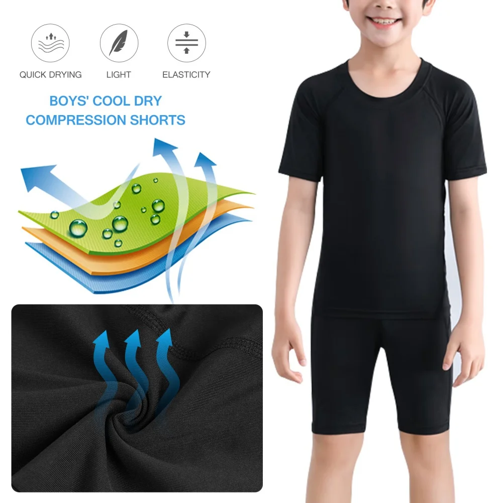 Pantalones cortos para niños, pantalones deportivos, capa Base, pantalones cortos de baloncesto para correr, pantalones de baloncesto para niños, mallas de compresión