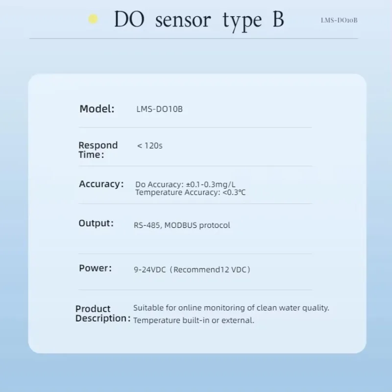 مستشعر الأوكسجين المذاب المحمول، اختبار الأكسجين لتربية الأحياء المائية، مستشعر Luminsense #3
