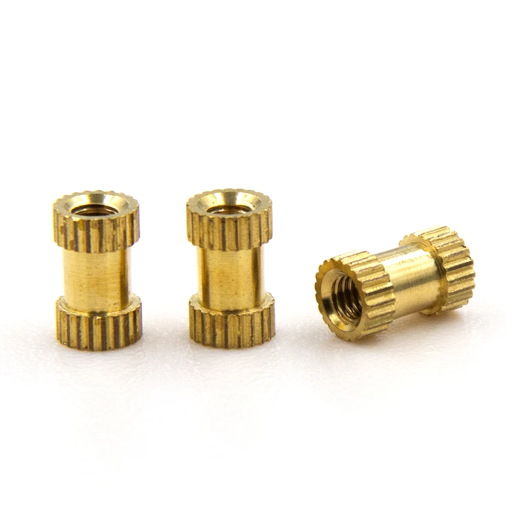 10-50Pcs/bag Brass Copper Knurled Insert Injection Nut Embedded Parts for Plastics M1.4-M6