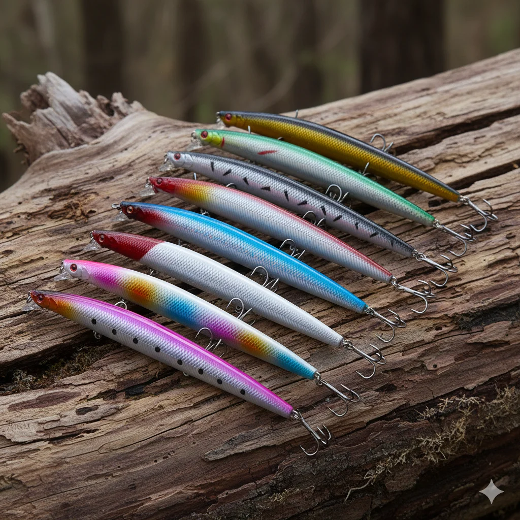 1pc 18cm 26g Big Minnow Angeln Köder Lange Casting Jerkbait für Süßwasser Salzwasser Bass Hecht Tauchen Tiefe 0,5 ~ 1,8 M
