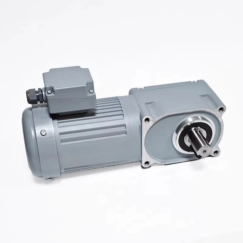 Hypoid geared motor mid-air real axis