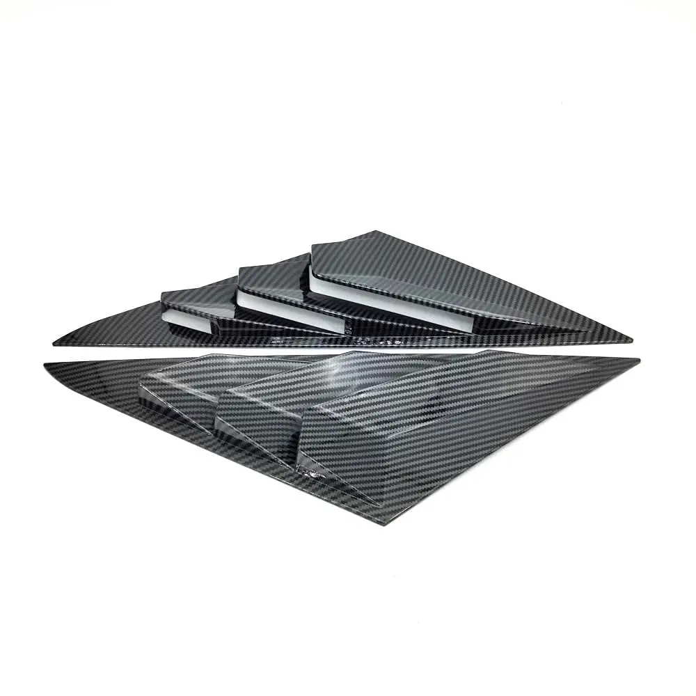 For 2011-2014 Hyundai Sonata Door Window Louver Shutter Scoop Cover Trims 2Pcs