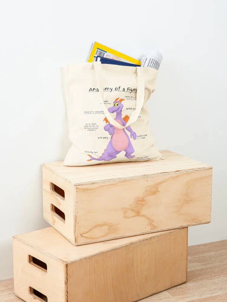 Anatomy of a Figment Tote Bag reusable grocery bags Lady bag personalized tote hand bag ladies