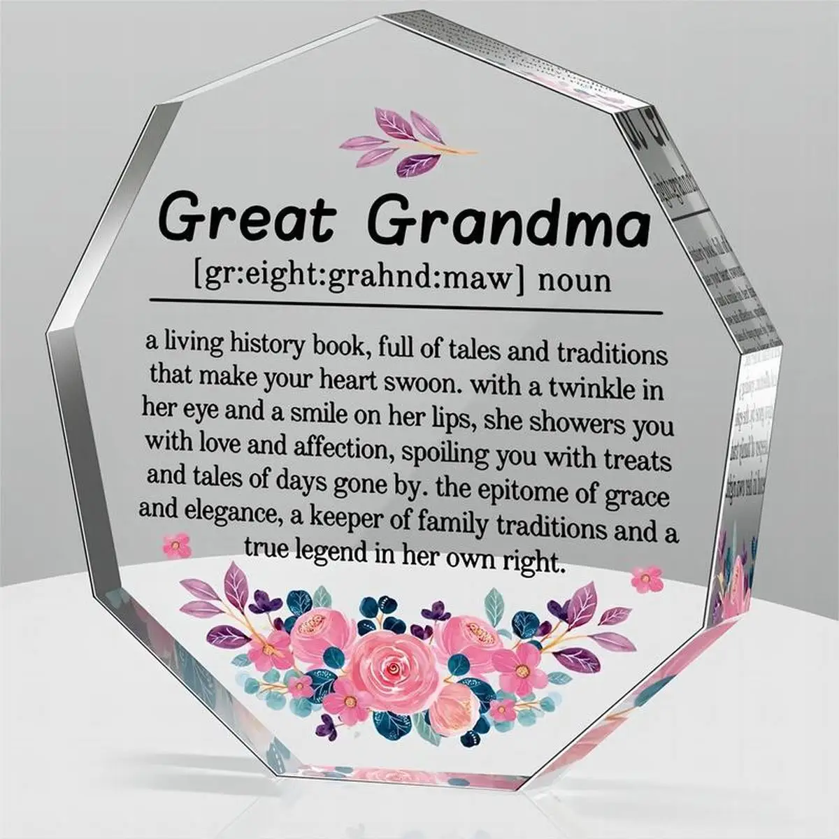 Great Gifts Thank You Gift For Grandma Birthday Christmas Gift For Grandmother Great Acrylic Decorative Signs Plaques ﻿