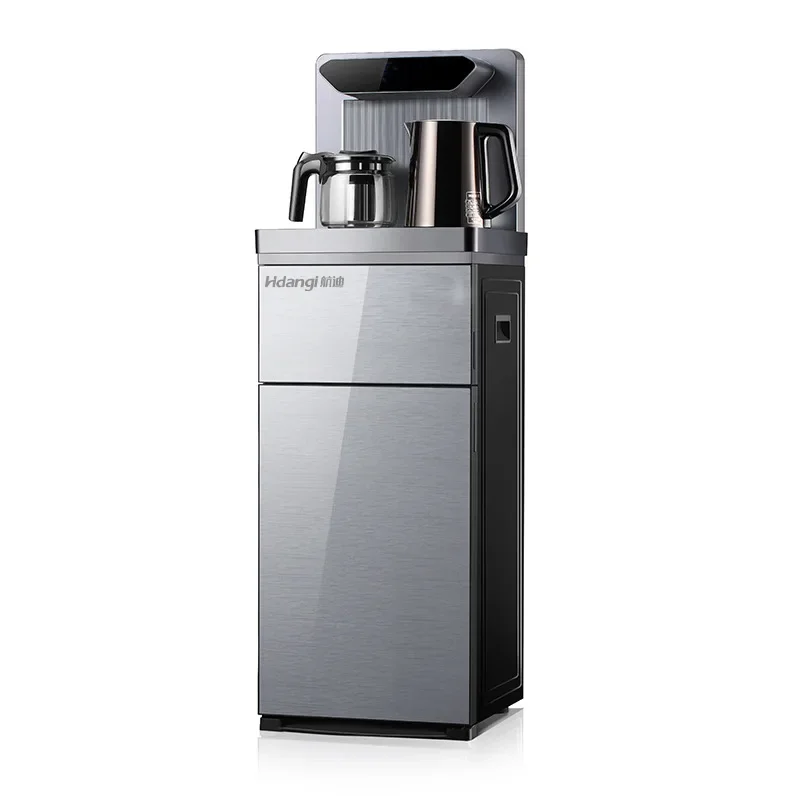 Household automatic intelligent high-end tea bar machine with a bucket under it