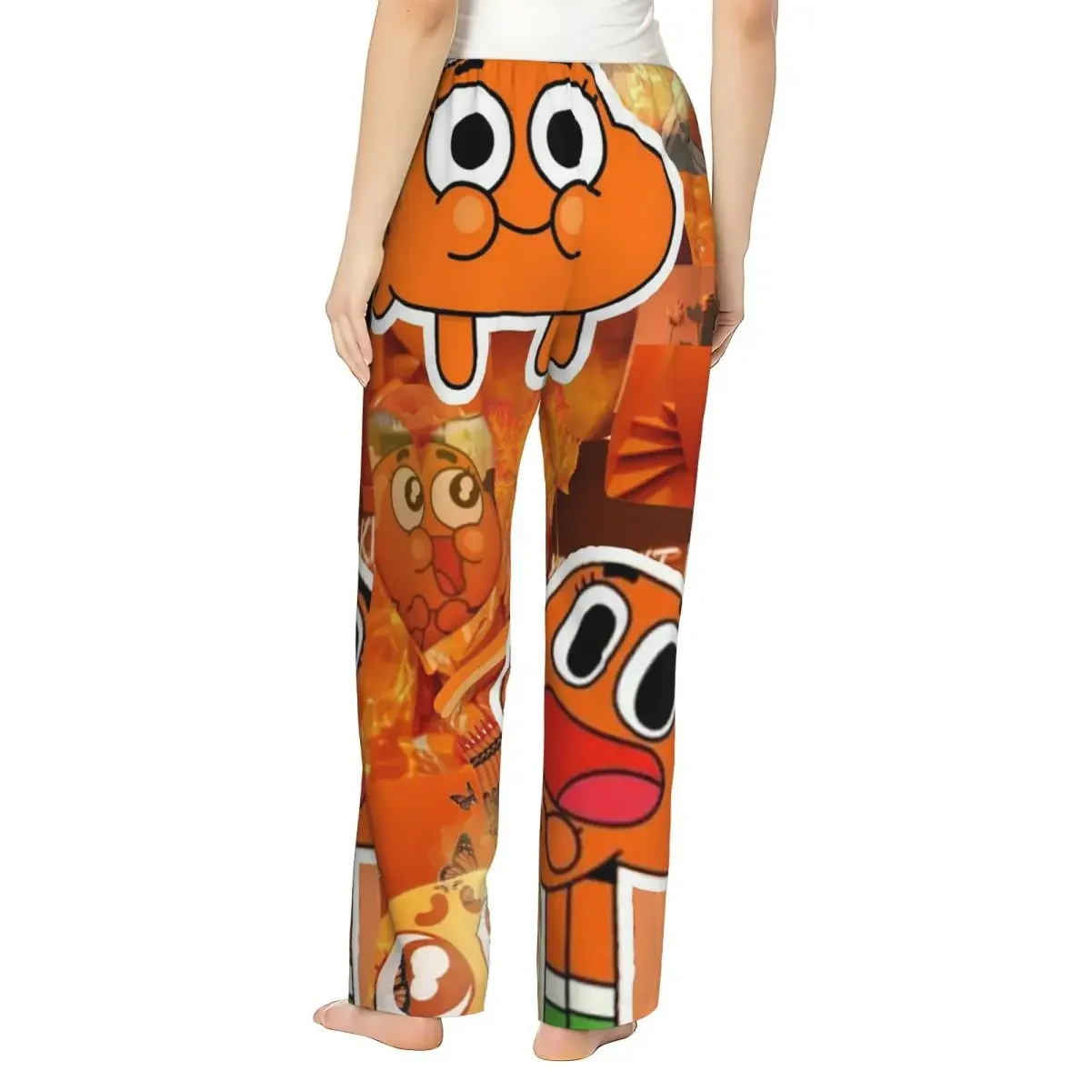 Custom Darwin Watterson The Amazing World Of Gumball Anime Women Pajama Pants Lounge Sleep Sleepwear Bottoms with Pockets