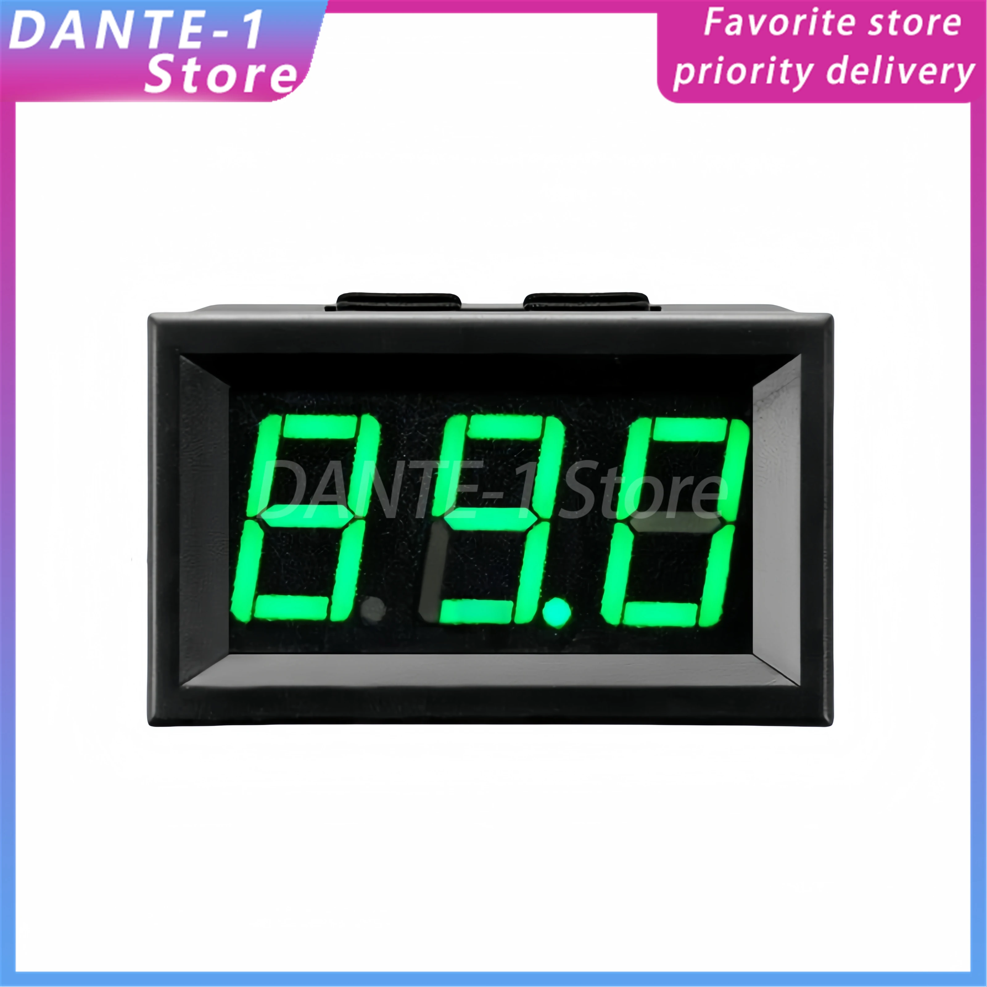 0-100A three-digit DC digital display current meter head STM8S003 master control [need to buy shunt]