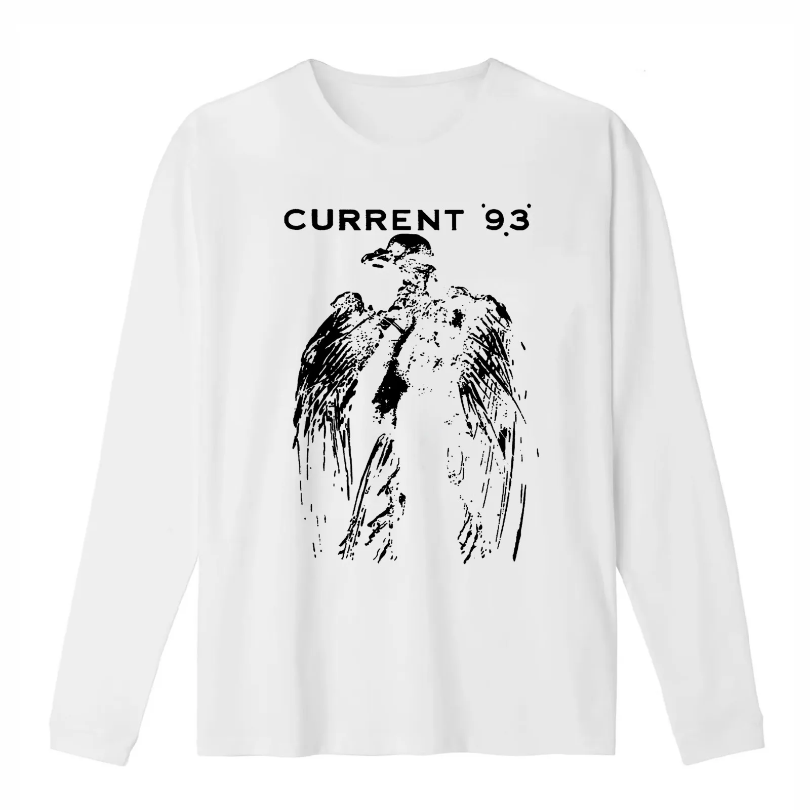Current 93 Current Ninety Three T-Shirt Summer Casual Cotton Tee Oversized Streetwear Tops Vintage Graphic Print 100% Cotton