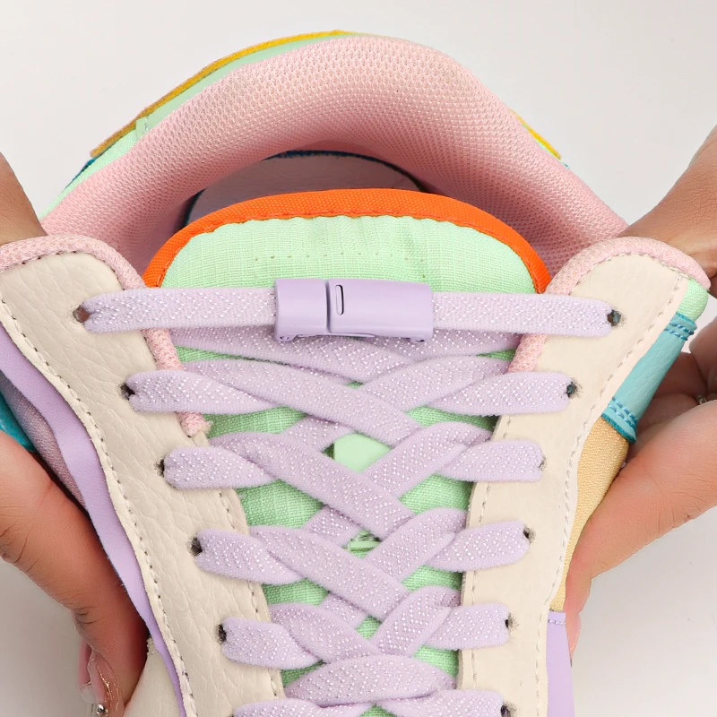 No Tie Shoelaces Magnetic Shoe Laces Clip Without Ties Shoelace Flat Elastic Laces for Sneakers Rubber Laces Stretch Shoestrings image 3