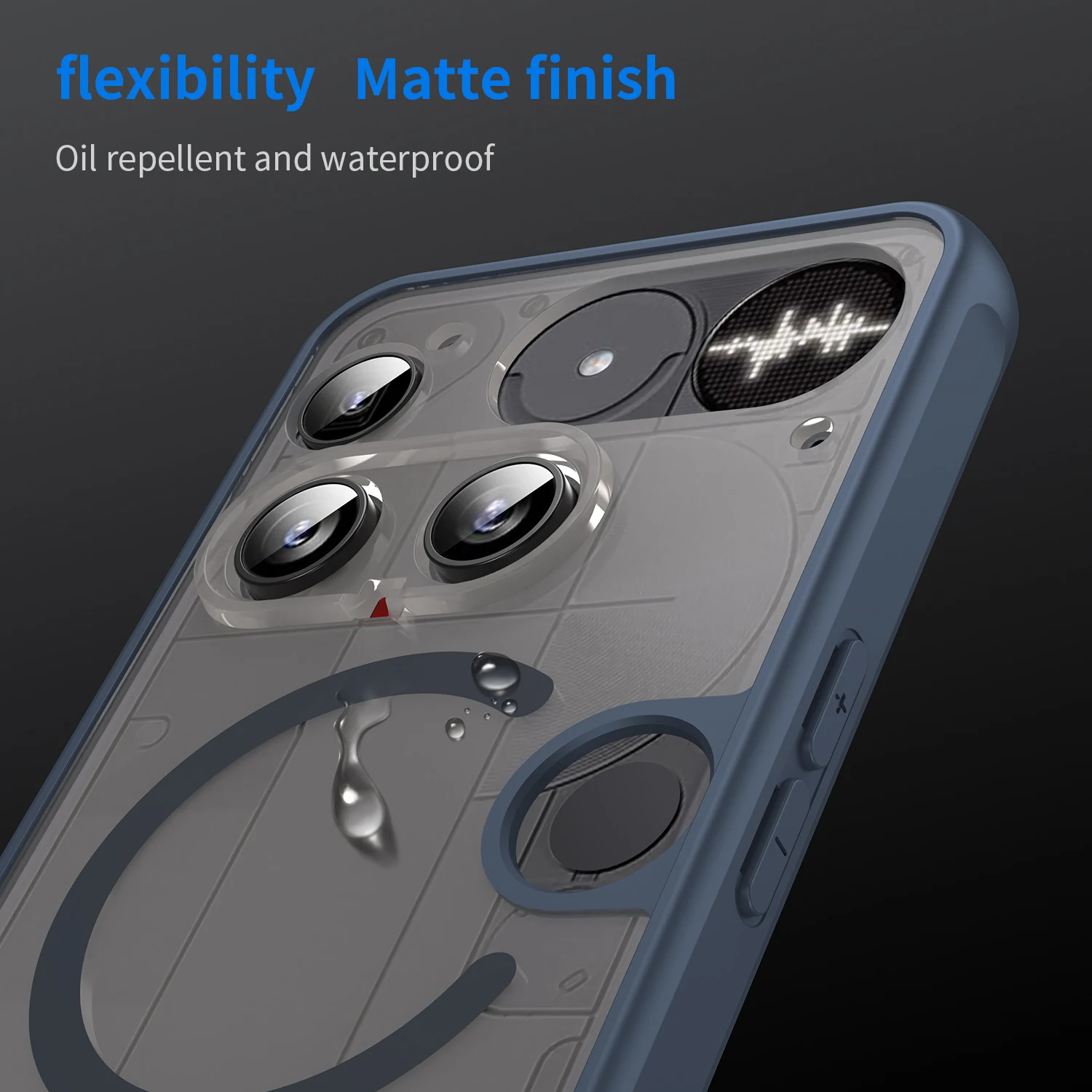 Für Nothing Phone3 Matte Case, kompatibel mit MagSafe, Fallschutz, schlanker Schutz, durchscheinende Abdeckung für Nothing Phone 3 – Detail 7