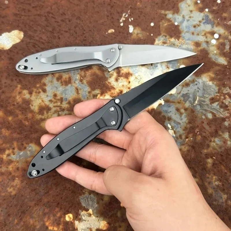 KS 1660 سكين جيب 14C28N شفرة 410 مقبض من الفولاذ المقاوم للصدأ في الهواء الطلق التخييم بقاء EDC الهروب أداة سكين متعدد الوظائف #3