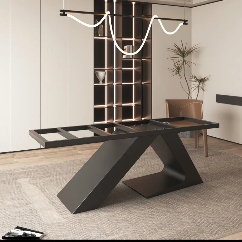 Metal office reception desk rectangular large plate support frame table foot base bracket workbench table legs can be