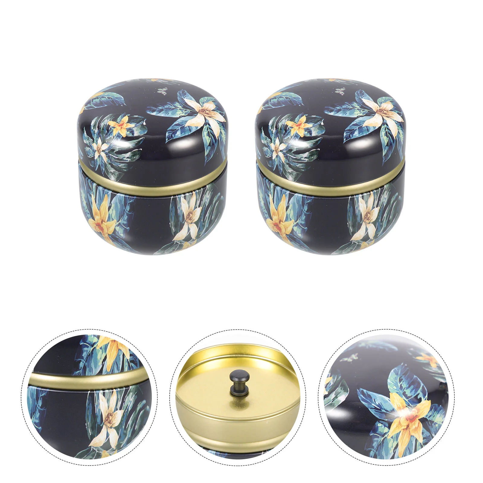 Soporte para té con tapa, caja para esponjas de polvo, recipiente de almacenamiento para el hogar, latas para hacer