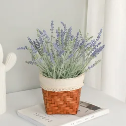 1 PCS Beautiful High Quality Artificial Lavender Bouquet Silk Flowers Home Decor F735
