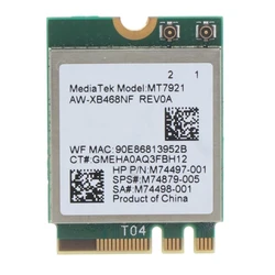 Wi-Fi 6 MT7921 DualBand 1800Mbps 2.4G/5G Bluetooth5.2 WiFi 6 Wireless Card